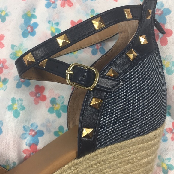 Rialto studded strap wedges - Picture 4 of 8
